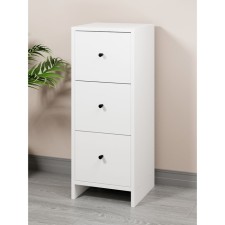 Chest of drawers 3y-300, 300x300x776, quad/white