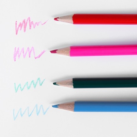 Pencils of colored 12 colors sharpened trihedral wooden building "September 1"-4
