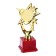 The award figure "Star" a, the plastic stand is red, 24.5 x 14 x 7.5 cm.