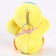 Soft toy "Duckling with a bag" on a key fob, 12 cm, yellow color