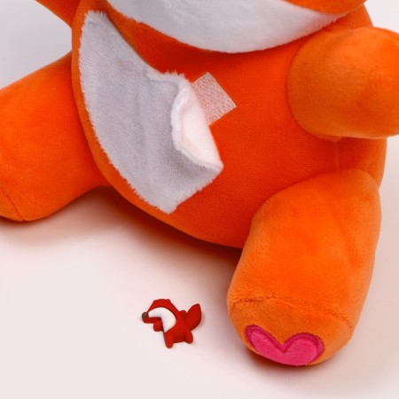 Soft toy "fox", with a pocket on his stomach-6
