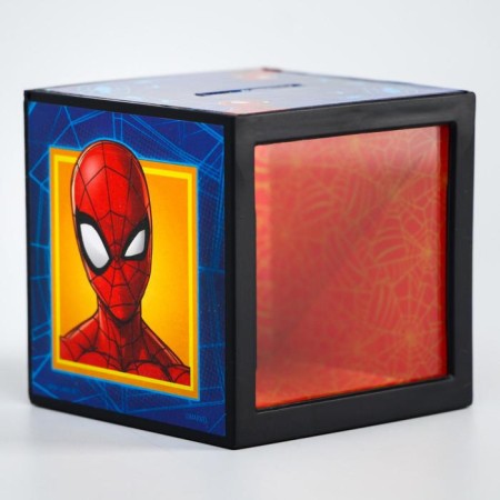 A piggy bank with a focus, 7 x 7 cm "Spider-Men", Spider-Man-2