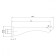 Pour for the LMARK LM5881CW mixer, length 167 mm, chrome