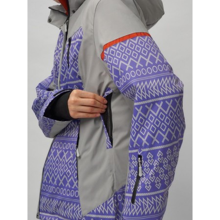 Ski suit, size 60, purple color-8