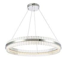 Светильник подвесной St Luce. SL383.123.01. Cherio. 1х60 Вт, LED, 3000K, 4680 Lm, 80х80 см, цвет хром