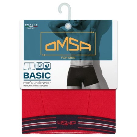 Men's panties Omsa 3833, size 46, Rosso color-2