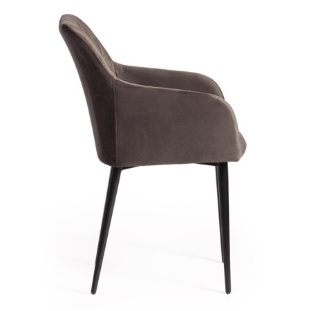 Bremo Mod chair. 708 fabric/metal, 58x55x83cm, dark gray 14/black-1