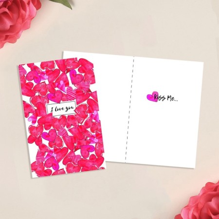 Middle Love, 12 x 18 cm postcard
