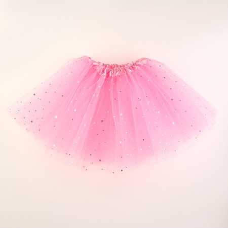 Carnival set "Princess" 3 objects: skirt, rim, rod, color pink-1