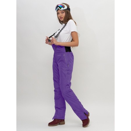 Ski pants female, size 50, purple color-2