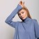 Turtleneck female color indigo, size One size (46-50)