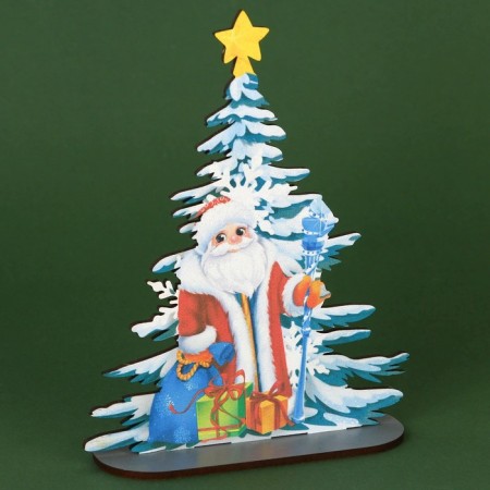 New Year's desktop decor "Santa Claus" 12 x 4.3 x 15.5 cm-1