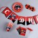 A set of paper dishes is one -time with birthday! ”: 6 plates, 6 glasses