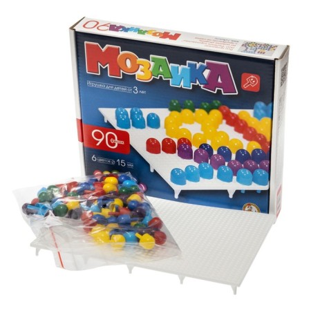 Children's plastic mosaic, 90 elements-2