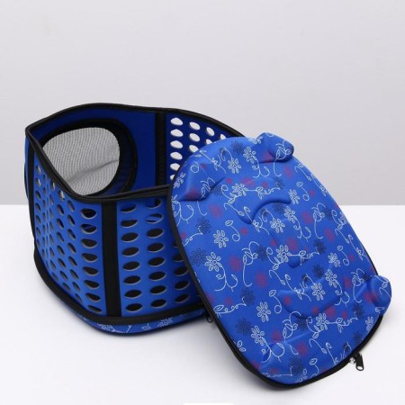 The folding bag is large, the EVA material, 42.5 x 37.5 x 29.5 cm, blue-8