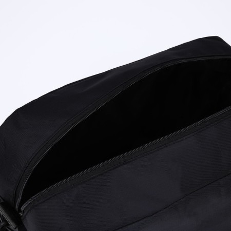 Sports bag with lightning, long belt, black color-4