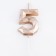Candle in the cake on the skewer "polyhedron", a number 5, 7 cm, champagne