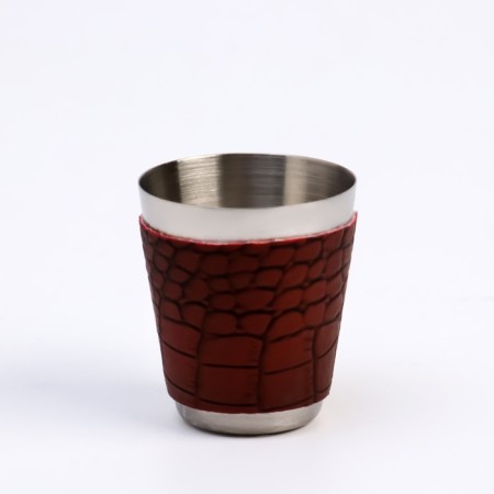 Gift set 6 in 1: Flaw 270 ml, funnel, 4 glasses, brown, 17 x 21 cm-4