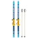 Ski -adolescent kit: skiing 120 cm, sticks 90 cm, color mix