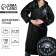 A raincoat adult cloak "Nature has no bad weather", size 42-48, color black