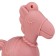 Toy - silicone cutter with a rattle "horse", pink color, crumb I