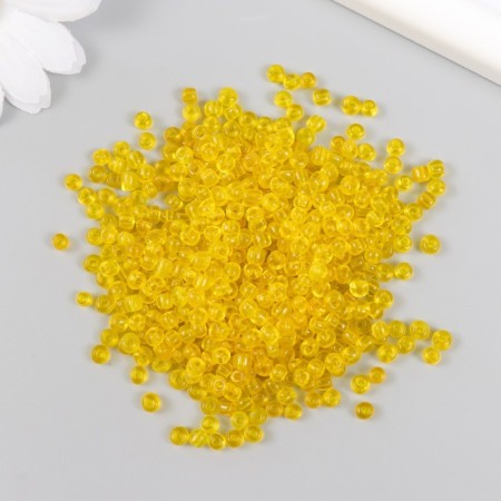 Glass beads 6/0 "lemon" transparent 450 g-1