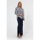 Female blouse, size 74, blue color