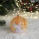 Christmas ball D-10 cm "Angel with a flashlight"