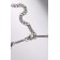 Metallica chocker crosses, silver color, l = 30 cm