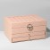 Steam for jewelry "Casket" sliding with a mirror, 22 × 17 × 11.5, pink color