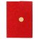 Organizer on the rings A6+, 80 sheets, leatherette, with a valve, a line, with a handle, in a gift box, red