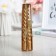 Set of candles of twisted, 1.5x15 cm, 2 pieces, gold metallic