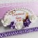Set on the table of the newlyweds "Harmony", lilac