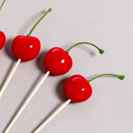 Skewers "Cherry", in the set 6 pieces, the color is red-1