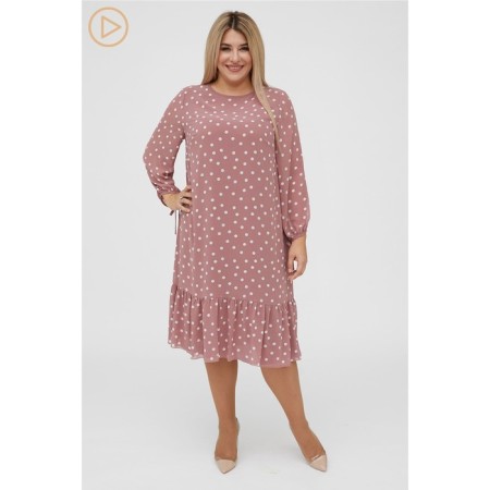 Women's dress, size 60, powder color-2