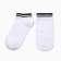 Male socks shortened, white/black color, rr 29