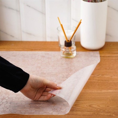 Anti -Spear -shaped rug "pebbles", 45 × 90 cm, the color is transparent-4