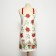 Apron "Ethel" Christmas Red Flowers 60x70cm, 100% HL, sarzha 190 g/m2
