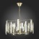 Suspended EVOLUCE lamp. Sle103403-05. Giano. 5x40 watts, E14, 56x56x28 cm, champagne color