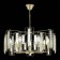 Suspended EVOLUCE lamp. Sle103403-07. Giano. 7x40 watts, E14, 65x65x28 cm, Shampan
