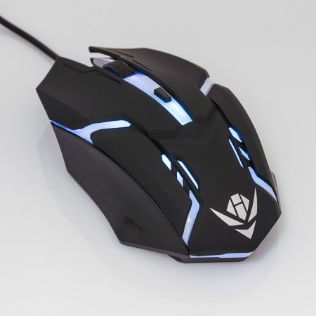 Mouse Nakatomi Mog-03U Gaming, Game, wired, 4 buttons, backlight, 1600 dpi, USB, black-8