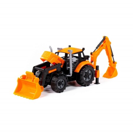 Excavator-loader "Progress" inertial, color orange-7