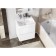 Tumbing under the Aquaton Skandi sink, 55 cm, white matte, white glossy