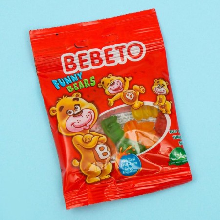 Chewing marmalade Bebeto mix, 6 tastes Assorted, 18 g