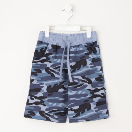 Short for a boy, camouflage gray, height 116-122 (34) cm-3