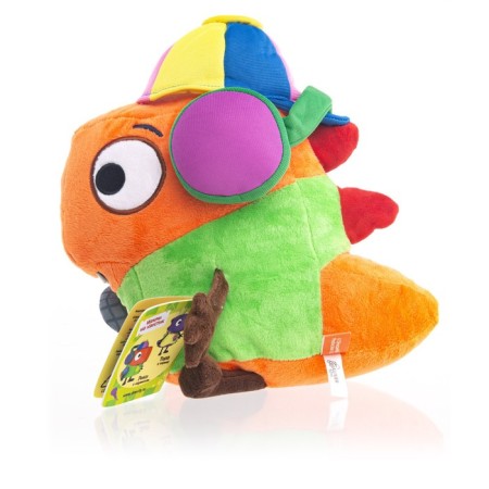 Soft dino toy "Ricky in headphones", with sound, 20 cm-12