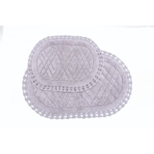 A set of bathroom mats Sofi de Marko Rachel, lace, size 60x100 cm, 50x70 cm, mokko color