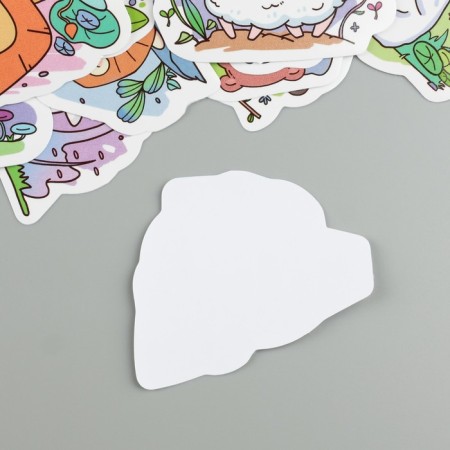 Plastic stickers "on the pond" set 60 pcs 10x12 cm-2