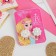 Clips children's "chosen" flower, white color