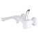 Bath mixer D&K Venice Baciano DA1033256, one -leaf, white/chrome